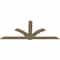 Ekena Millwork Redmond Rough Sawn Timber Gable Bracket, Douglas Fir, 96"W x 40"H x 2"D x 6"F, 10/12 Pitch GBW096X40X0206RED00RDF - alternate 2
